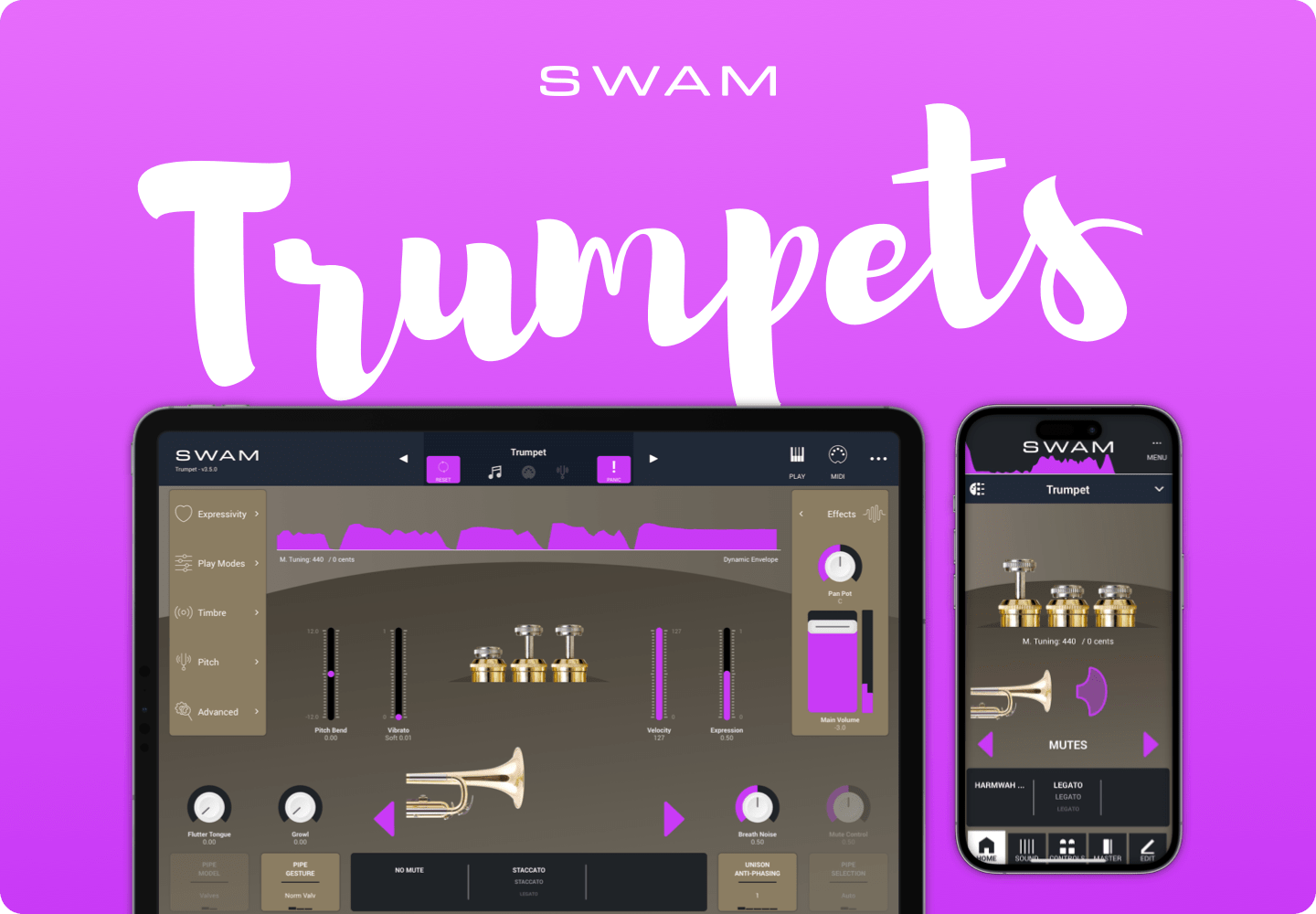 swam trumpets