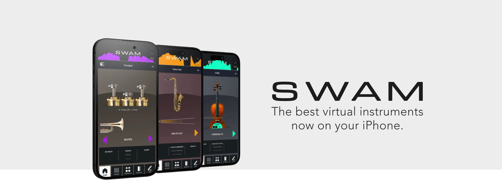 swam iPhone banner mobile