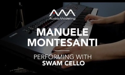 Manuele Montesanti performing with SWAM Cello