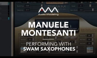 Manuele Montesanti performing with SWAM Alto Sax