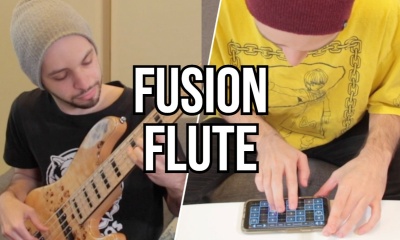 Flute Fusion Jam on an iPhone