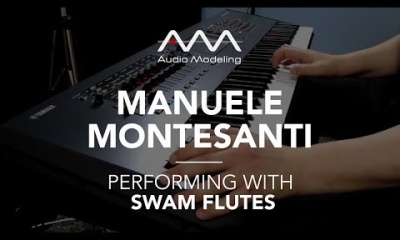 Manuele Montesanti performing with SWAM Flute